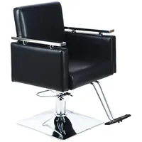 Panana Friseurstuhl mit hydraulischer Pumpe Friseursessel 360° Drehbar für Zuhause und Professionell Friseursalon, 62 x 55 x 100 cm, Schwarz