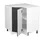 Vicco Eckunterschrank R-Line 75,6 x 81,6 x 46 cm Anthrazit