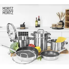 Moritz & Moritz Edelstahlpfanne Wabenstruktur 24 cm