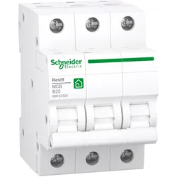 Schneider R9F23325 Leitungsschutz- schalter Resi9 3P, 25A, B Charakteristik