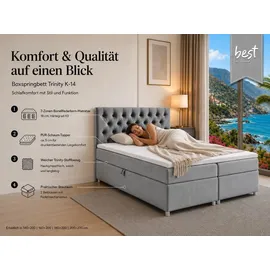 Best For Home Trinity 160 x 200 cm Grau