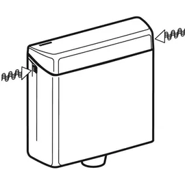 Geberit AP123 Aufputzspülkasten Weiß