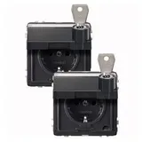 Merten Schuko-Steckdose anthrazit 1 St.