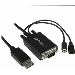 StarTech.com 2m DisplayPort auf VGA Adapterkabel mit Audio - DP zu VGA Konverter