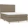 vidaXL Boxspringbett 140 x 200 cm Taupe