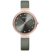 Bering Damen Uhr Armbanduhr Slim Classic - 12034-667 Leder