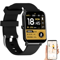 Newgen Medicals Smart Uhr: ELESION-kompatible Fitness-Smartwatch, Bluetooth, App, Metall, IP67 (Smartwatch Android, Smartwatch wasserdicht Damen, Pulsmesser)