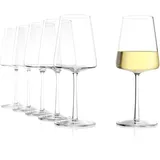 Stölzle Lausitz Power Weißweinkelch Weißweinglas 6 Stück Inhalt 400 ml 6er Set