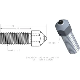 us synthetic DiamondBack K1 Compatible Nozzle, ⌀ 0.6mm