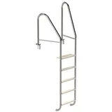 Eichenwald Poolleiter Modell 07 Marina Öffentlich Einbauhalterung Beckentiefe 1620mm 5 Stufen