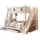 JV Möbel Etagenbett Holz 131 x 208 x 260 cm weiß