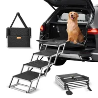 Vevor Hundetreppe 4-stufig Grau
