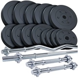 ScSPORTS® Kombi-Hantelset kg Kunststoff 1 LH, Curl, 2 KH St Set