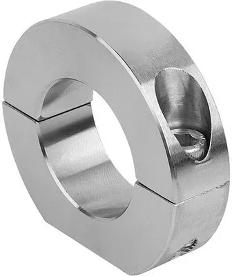 KLEMMRING MIT AUFLAGEFLÄCHE, GETEILT, D1=12, D2=30, B=11, EDELSTAHL 1.4305 BLANK