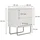 Vicco Nachtschrank Calvin 45 x 50 x 50 cm Weiß