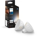 Philips Hue White Ambiance MR16 LED-Lampe 400lm, 2er Pack