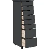 vidaXL MOSS Aktenschrank 41 x 11,5 x 41 grau
