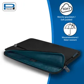 PEDEA Fashion Tasche für Samsung Galaxy Tab S9+/Galaxy Tab S7 Blau/Schwarz