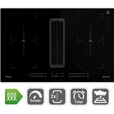 KKT KOLBE Induktionskochfeld mit integriertem Dunstabzug Kochfeld Autark 77cm
