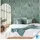 Livingwalls Vliestapete DESIGNDROP 10 m x 0,53 m 300 g Blau/Grün 784521