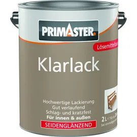 Primaster Klarlack farblos seidenglänzend 2 l