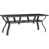 vidaXL Gartentisch 180 x 80 x 70 cm Grau/Schwarz