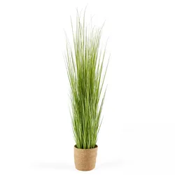 Oviala Business Künstliche Topfpflanze Herbe Folle Miscanthus 155cm - Oviala