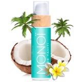 COCOSOLIS MONOI Bräunungsbeschleuniger – Bio-Bräunungsöl mit Vitamin E & Monoi de Tahiti Öl für schnelle intensive Bräune – Bräunungsverstärker für schokoladige Bräune - pflegende Bodylotion (110 ml)