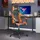 vidaXL Gaming-Stuhl Drehbar Schwarz und Orange