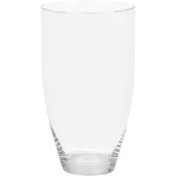 Elegante Glasvase 24 x Ø 13 cm Transparent und glatt