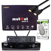 MK-Digital Mutant HD66 SE UHD 2160p E2 Linux Receiver mit 1x DVB-S2 & 1x DVB-C/T2 Tuner, PVR, WiFi + 2TB Festplatte