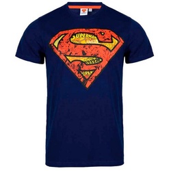 DC Comics Print-Shirt DC Comics Superman Herren kurzarm T-Shirt Shirt Gr. S bis XXL, 100% Baumwolle blau S