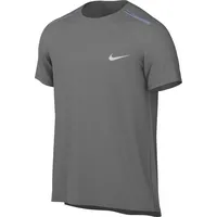 Nike Dri-Fit Miler Kurzarm-Laufoberteil Für Herren, smoke grey/reflective silv