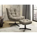Jockenhöfer Gruppe Relaxsessel »Kasper«, Inklusive Hocker, 360° Drehfunktion