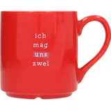 DEPESCHE Lieblingsbecher Henkeltasse 0,3 l Weiß