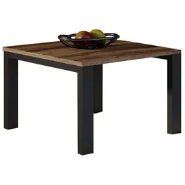 endo-moebel Couchtisch Garold 80 cm / 120cm Metallgestell Wohnzimmertisch, hochwertiger Tisch, leicht aufzubauen braun 80 cm x 55 cm x 80 cm