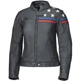 Held Midway Lederjacke Schwarz/Weiß 38