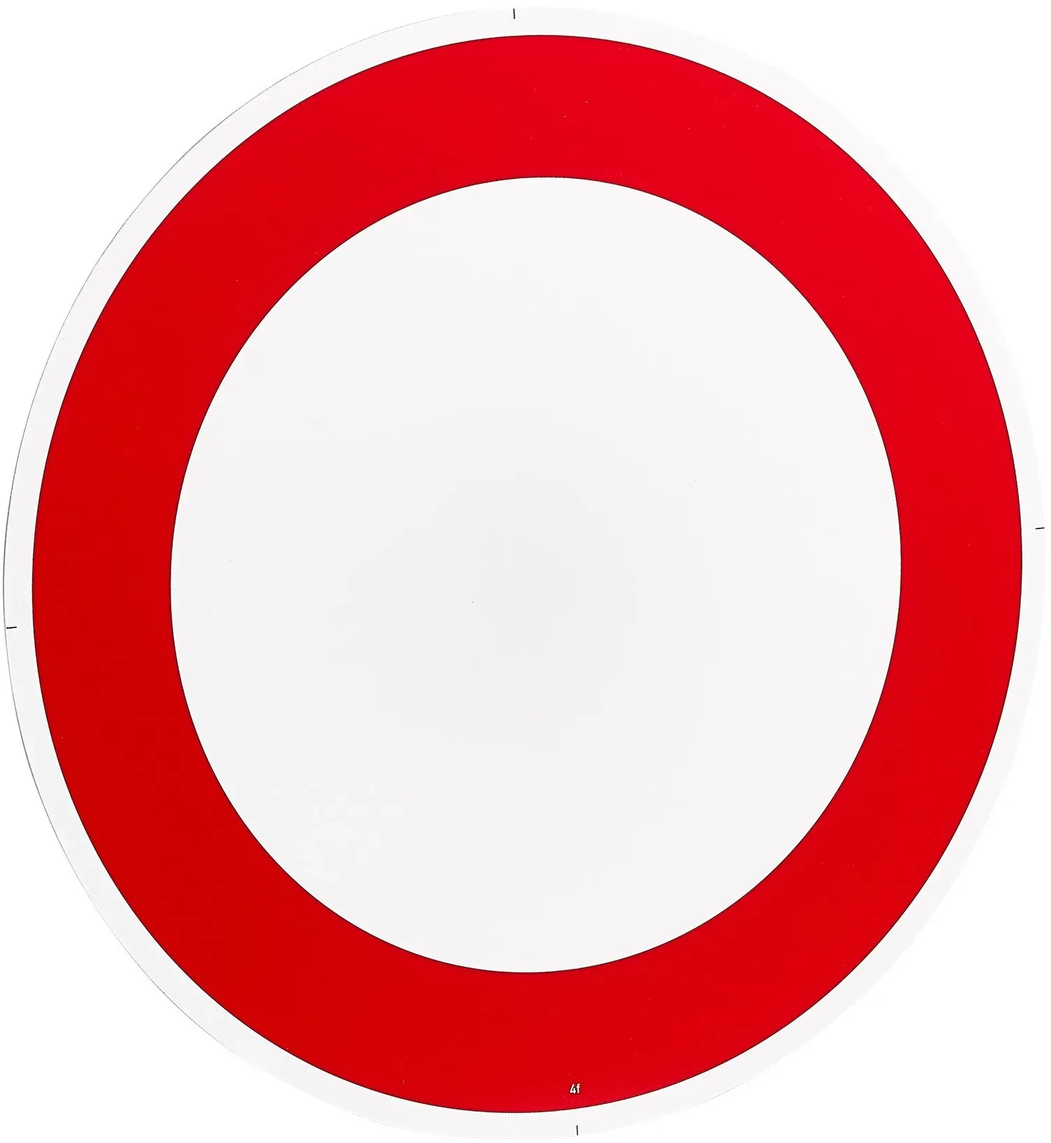 Schild Verbot für Fahrzeuge aller Art, reflektierend