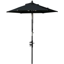 Gardenson Sonnenschirm ca.180x180cm Schwarz