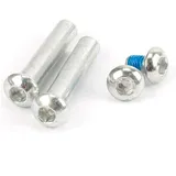 FunTomia Waveboard 2 Stück FunTomia Aluminium Waveboard Achsen für Rollen LED Rollen silberfarben