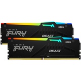 Kingston FURY Beast RGB DIMM Kit 32GB, DDR4-3200, CL16-20-20 (KF432C16BBAK2/32)