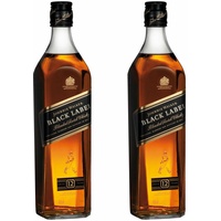 Johnnie Walker Black Label Blended Whisky 12 Jahre Scotch 2er Alkohol 40% 700 ml