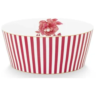 Pip Studio Royal Stripes Bowl Dark pink 15 cm