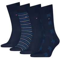 Tommy Hilfiger Giftbox 701232605 Socken 4 Paare - Navy - EU 43-46