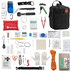 VEVOR Erste-Hilfe-Set 250-teilig medizinische Notfall-Trauma-Tasche Camping