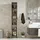 [en.casa] Lieto Hochschrank 184 x 30 x 30 cm Grau/Beige Holz