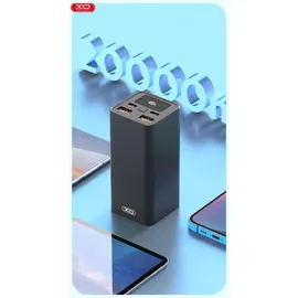 XO Laptop-Powerbank PB97 65W 20000mAh Schwarz 2x USB-A, 2x USB-C digitale Ladeanzeige