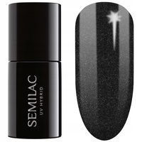 Semilac UV Nagellack Hybrid 394 Sparkling Midnight Date 7ml Kollektion Love is in the nails