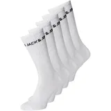 JACK & JONES Jacbasic Logo Tennis Sock 5 Pack Noos (12179475) white