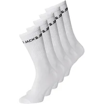 JACK & JONES Jacbasic Logo Tennis Sock 5 Pack Noos (12179475) white